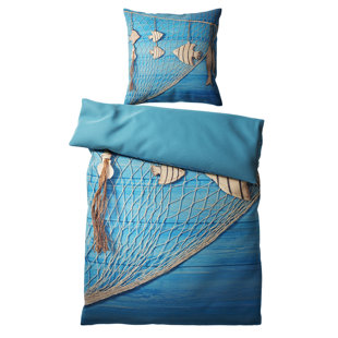 Cotton No Pattern Duvet Cover Set with Pillowcases Included