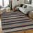 Washable Easy Jute Rug Modern Striped Living Room Rug with Non-Slip Backing, Non Shedding Neutral Floor Mats, Indoor Outdoor Carpet for Bedroom, Patio, Backyard-1702290308