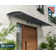 Palram - Canopia Aquila 10 ft. W x 3 ft. D Convex Door Awning