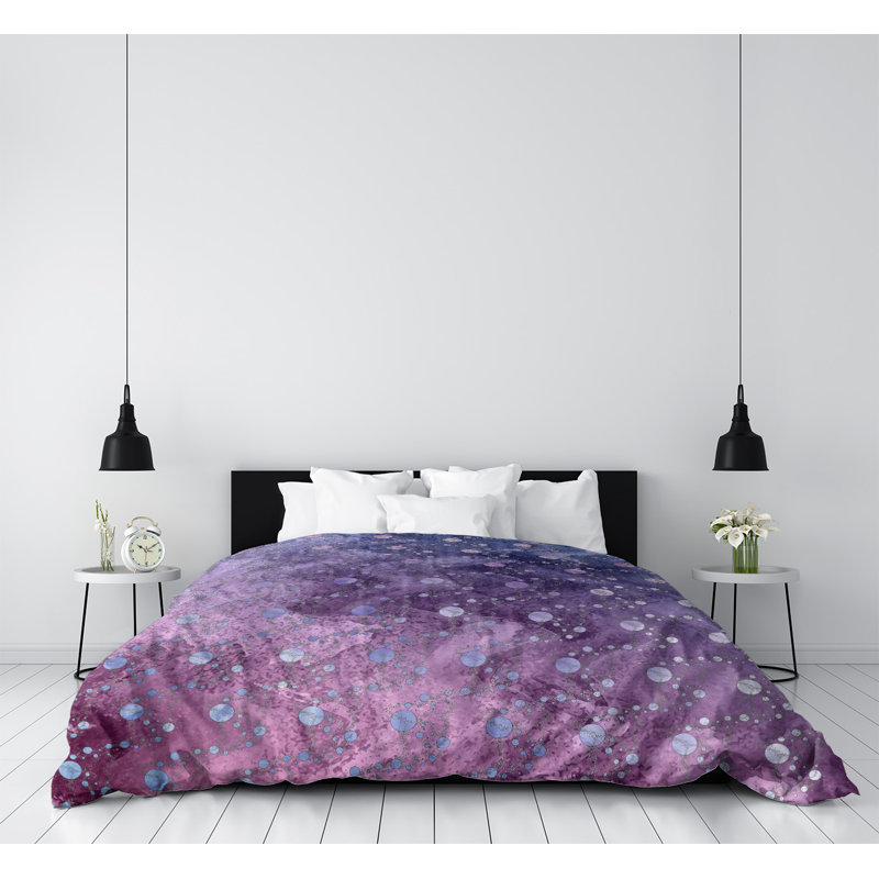 Housse de couette Katelyn Elizabeth, Housse de couette simple TG, Lavande / bleu, Microfibre