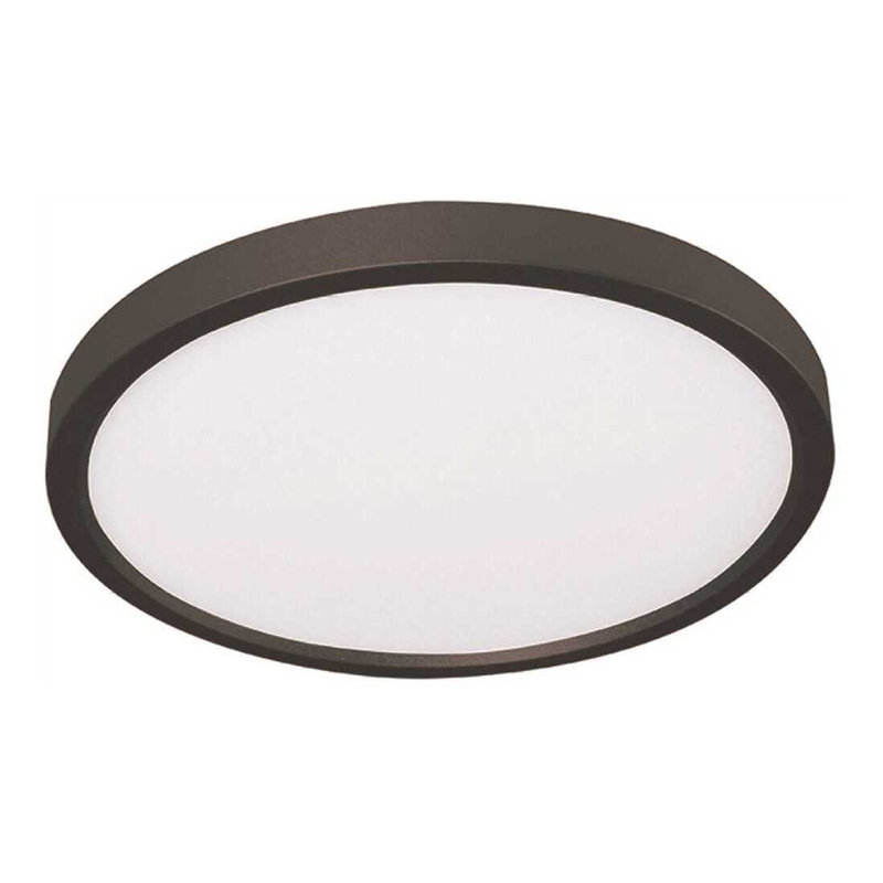 EFDB3D7760CB4C14AEE199C9630243E3 Plafonnier à DEL rond Lenwood 22 W, 30,5 cm (12 po), noir, température de couleur réglable, 1650 lm