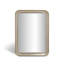 Cove Portrait Mirror, Champagne Silver