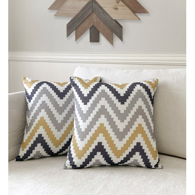 Chevron Reversible Pillow Cover