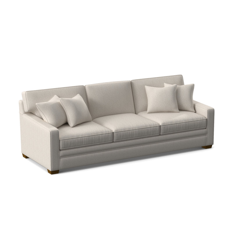 Gramercy Park Sofa, Snow Crypton Performance; 0884-91, Havana Finish
