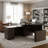 Parven 66.93'' Height Adjustable L-Shaped Executive Desk-91110412
