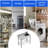 Stainless Steel Utility Sink, Freestanding Single Bowl with 360° Swivel Hot & Cold Faucet, Undershelf