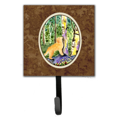 Porte-laisse et crochet mural golden retriever