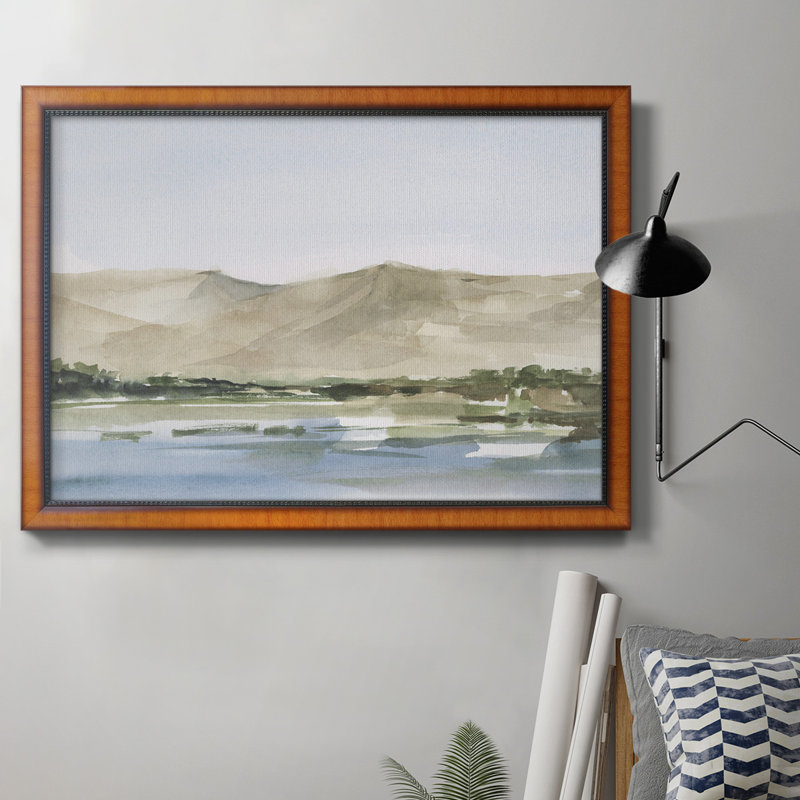 Desert Mountains I " #REF! ", 16" H x 20" W x 2.5" D, Brown Closed Corner Framed Canvas
