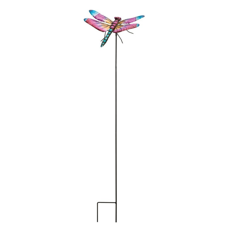 Dragonfly Stake - Skimmer, 36.25" H x 10.25" W x 7.5" D