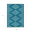 Tapis bleu sarcelle lavable intérieur / extérieur 3 pi x 5 pi HomeRoots