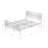 Tyler Bed Frame with 9 Metal Legs - High-class Bed in Powder Coating Black Color-393159625