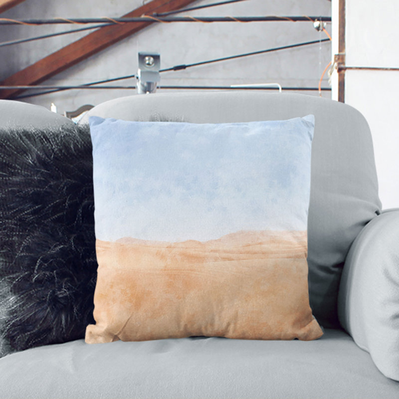 Sand Dunes of Morocco Scatter Cushion, 55cm H x 55cm W x 20cm D, Black