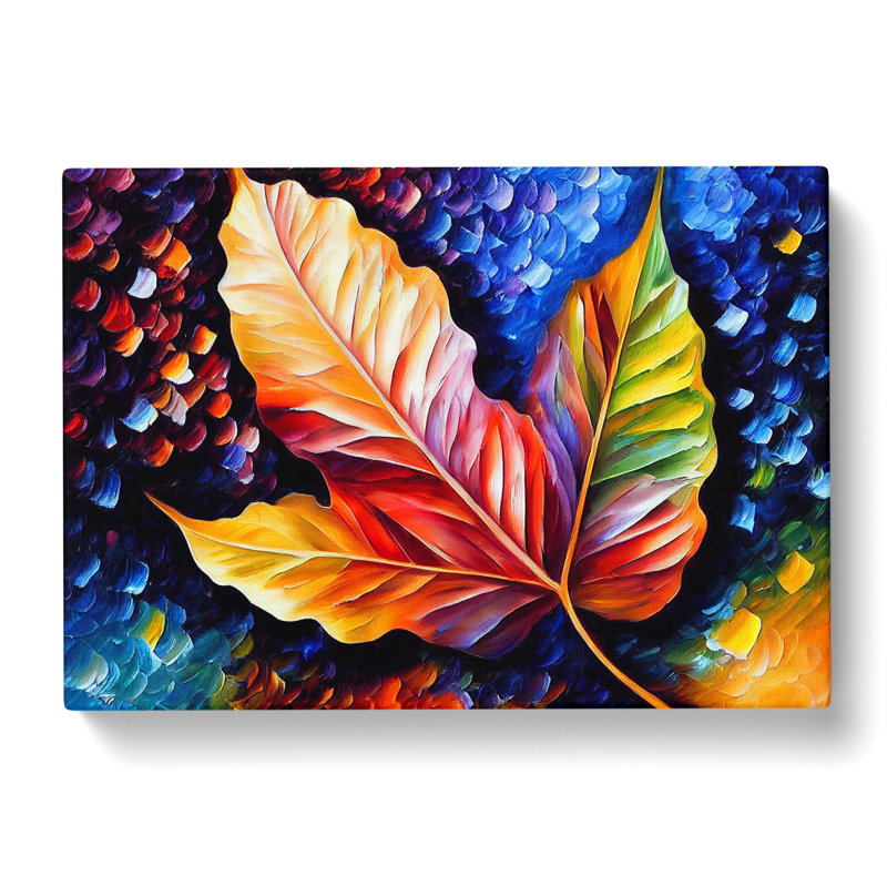 Glimmering Leaf Vol.6 - Wrapped Canvas, 35cm H x 50cm W x 3cm D