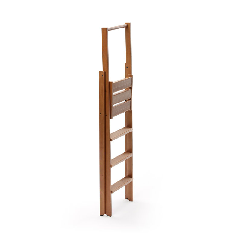 Bella 4 - Step Wood Folding Small Step Ladder