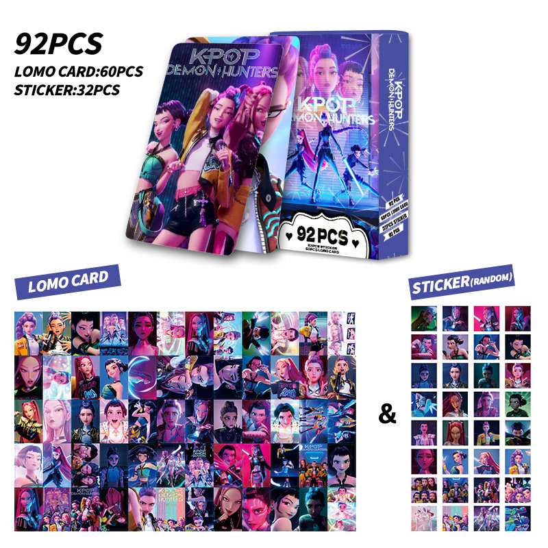 Ensemble de 92 cartes d'anniversaire Kpop Demon Hunters Lomo