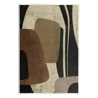 «Ba-260-Wood Brown Retro Abstraction» par Victoria Barnes