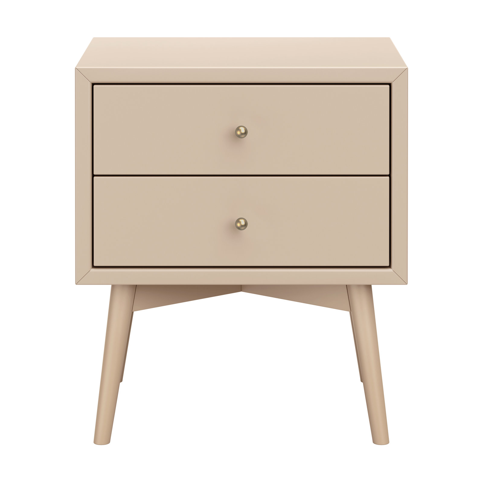 Palma Nightstand With USB Port, Beige