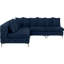 99" Wide Velvet Symmetrical Modular Corner Sectional-82749483