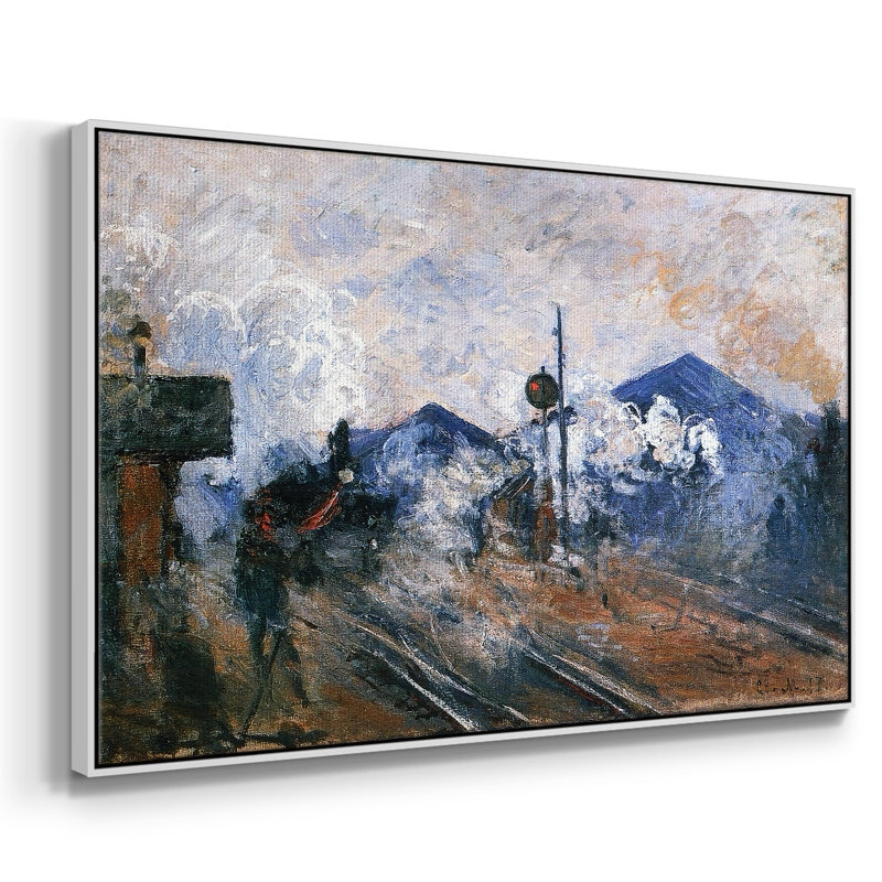 Saint, H 25 po x l 37 po x P 2 po, Toile avec cadre blanc
