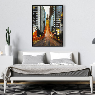 San Francisco By Night Print On Canvas