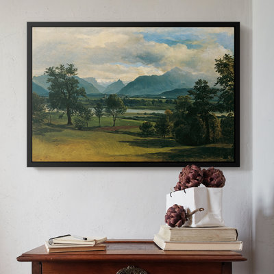 View of Liefering, 1830-Friedrich Gauermann-Framed Gallery Wrapped Canvas