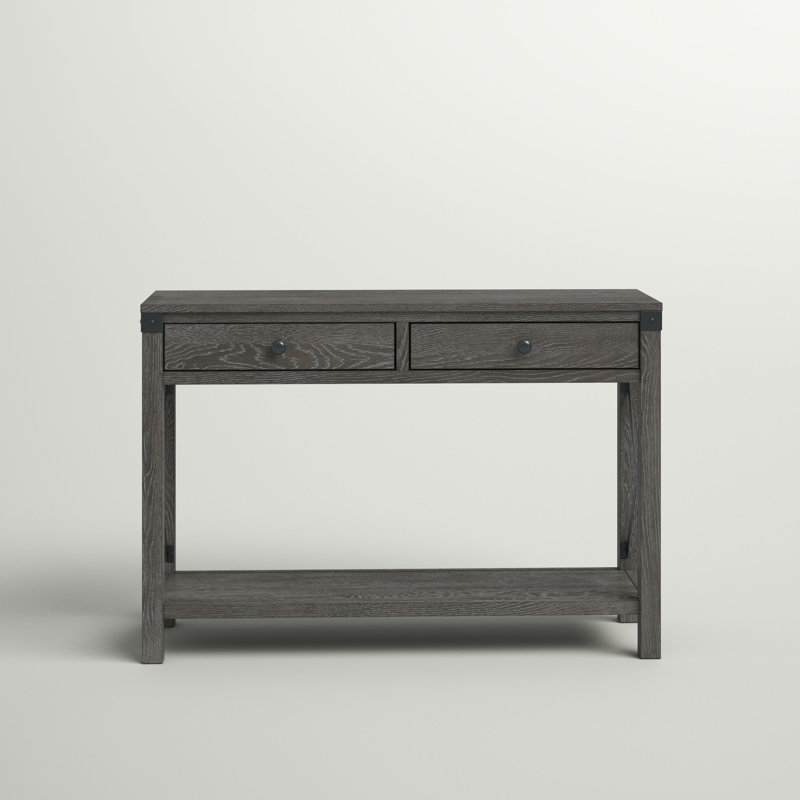 Mickens 44'' Console Table, Gray/Brown