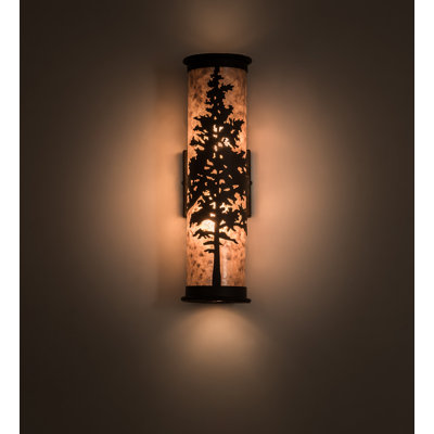 Applique murale d'extérieur à bras 2 lumières avec capteur de mouvement Wylie