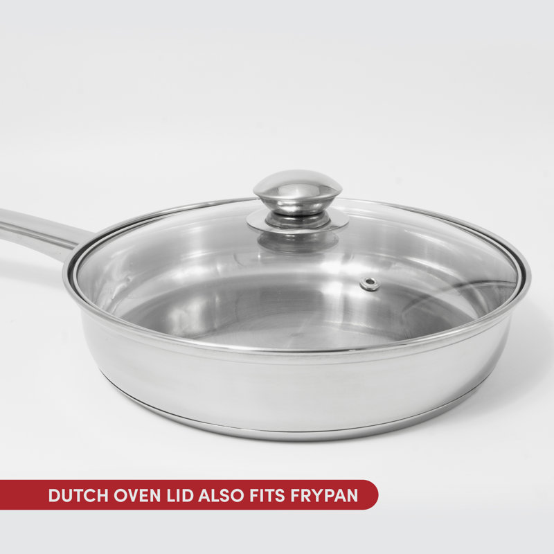 10-Piece Stainless Steel Non-Stick Cookware Set with Tools