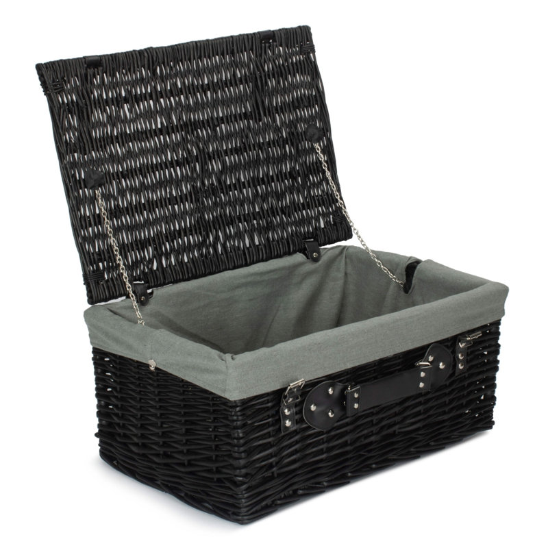 Bay Isle Home Decorative Basket, 4,462.50, 25" x 35" x 51", Black/Grey