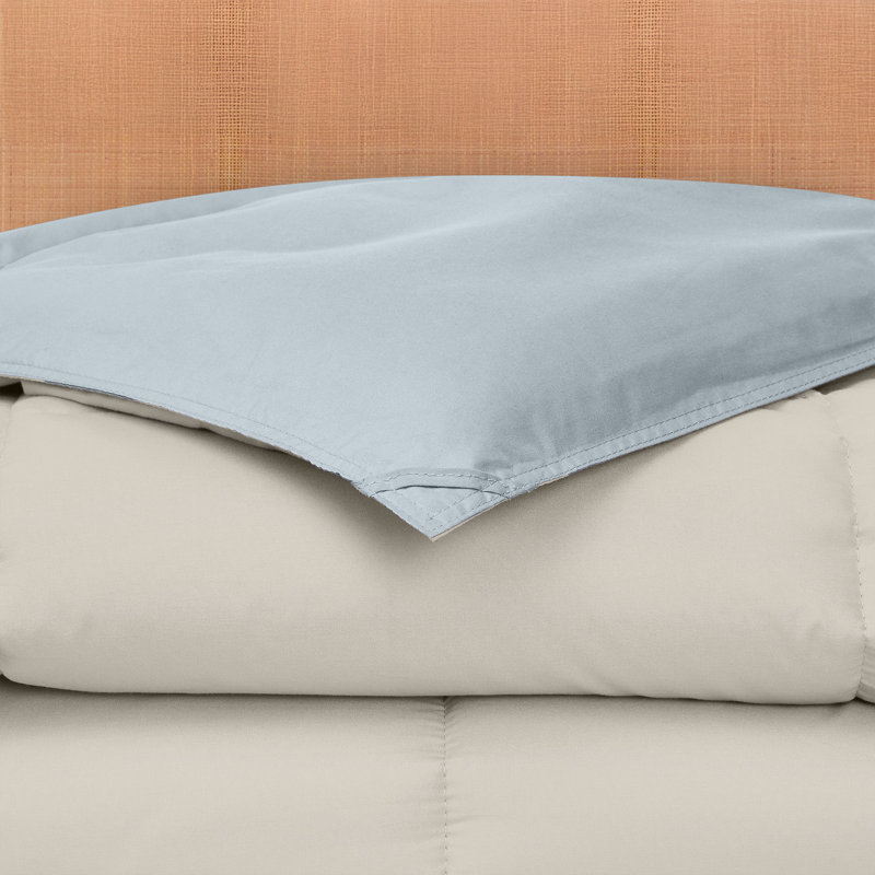 Modern Threads Comforter Duvet Insert, Reversible Quilted Down Alternative Comforter with Corner Tabs, All Season Bedding