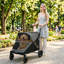 Poussette pour animaux de compagnie pour grands chiens et chats jusqu'à 66 lb, poussette pour chien à 4 roues avec suspension à ressorts tout-terrain-132273657