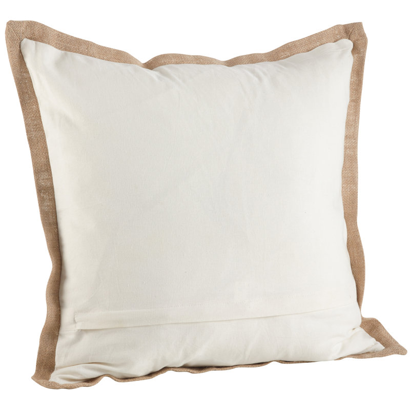 Neptunian Collection Embroidered Cotton Throw Pillow