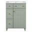 Meuble-lavabo compact autoportant avec lavabo en céramique et 2 tiroirs-1392895766