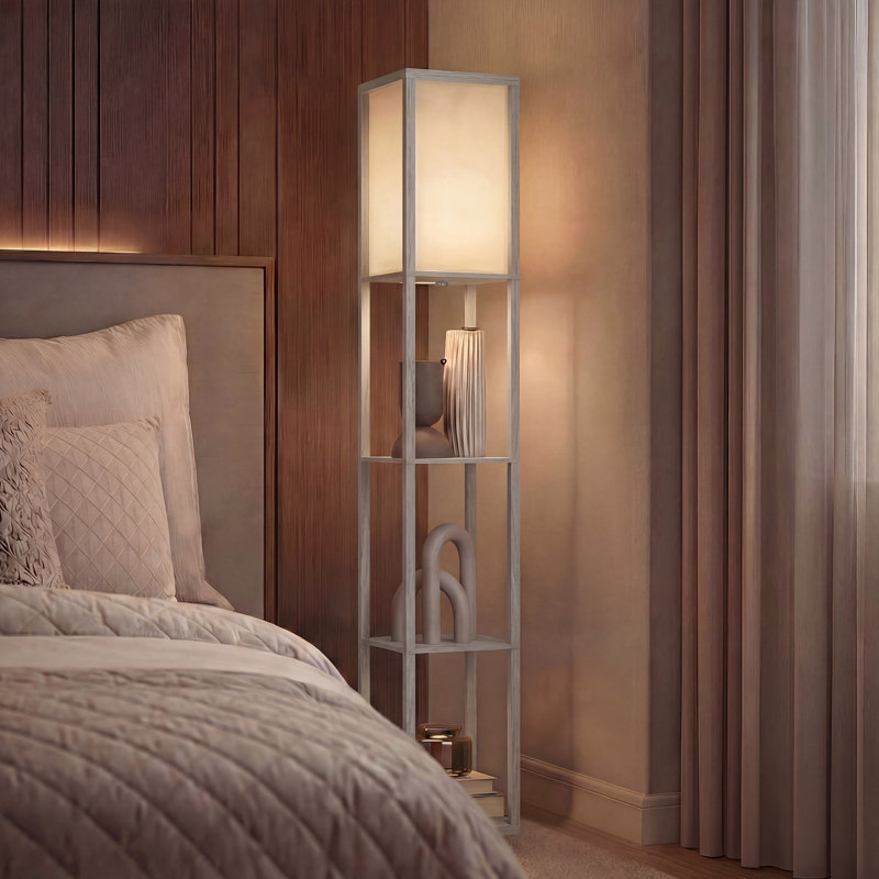 Retweet 160cm Column Floor Lamp, Oak