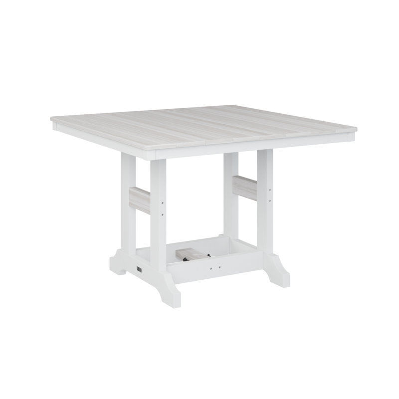 Table de bar berlinoise Berlin, H 39,5 po x l 44 po x P 44 po, Coquillage