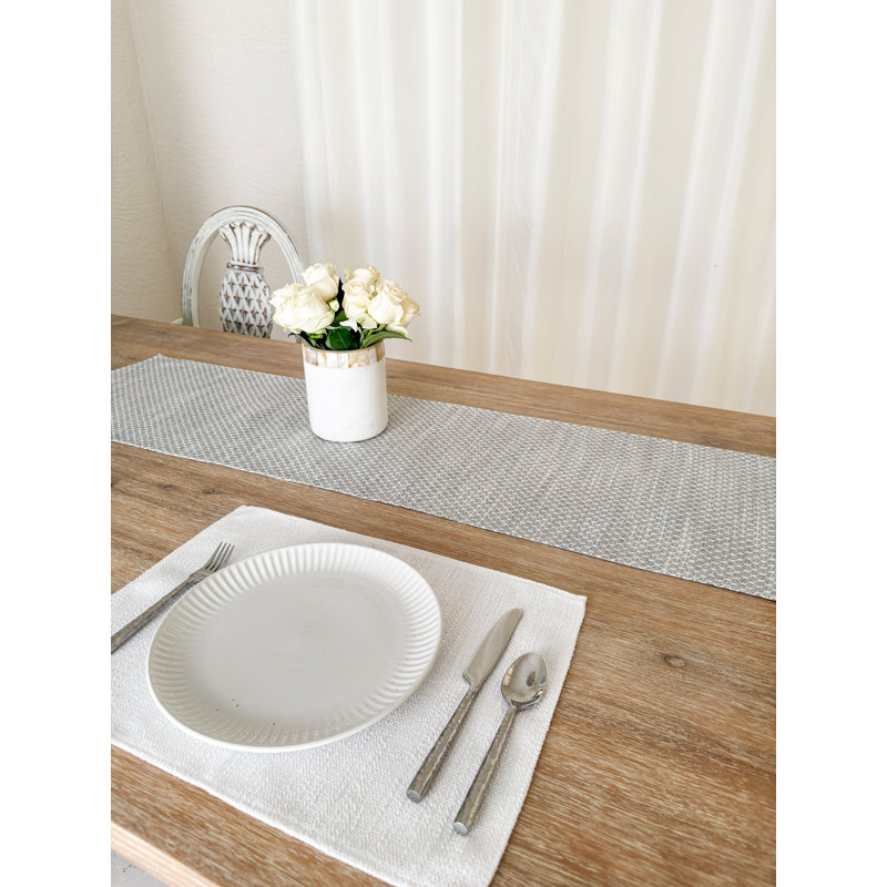White Acrylic Rectangle Indoor Outdoor Placemat