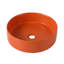 Lavabo de salle de bain vasque circulaire fait main en céramique Maomi Orange