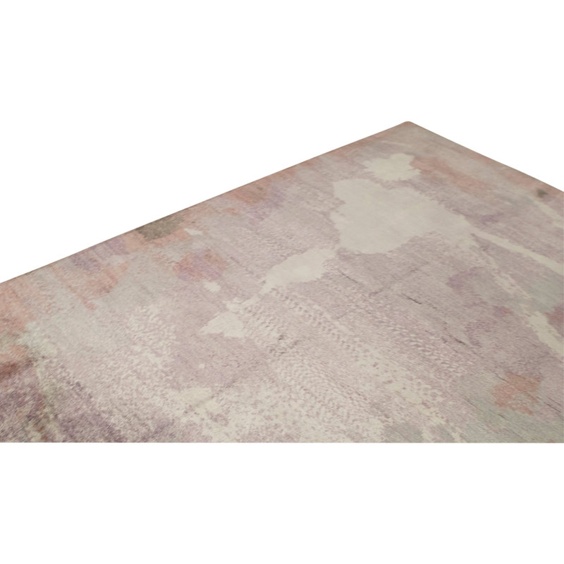 High-Quality Hand-Knotted Lilac Area Rug