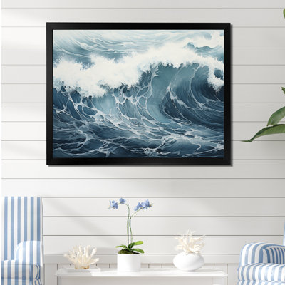 Minimalisme océan tempête I sur toile