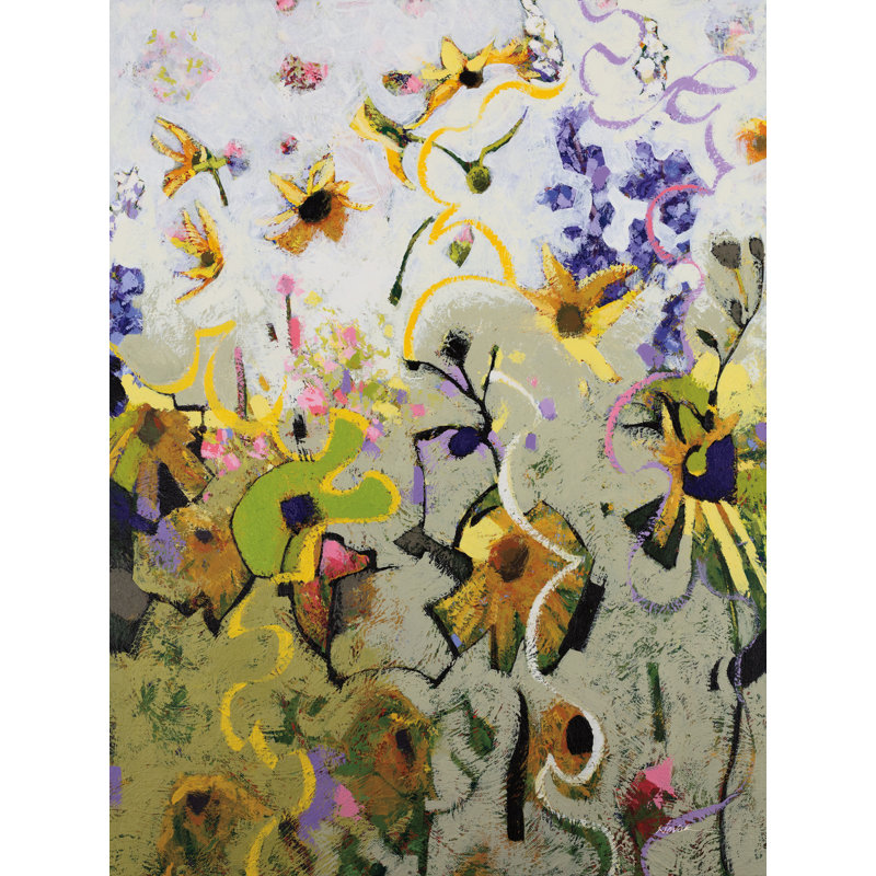«Crêté Butte Profusion» par Shirley Novak, Toile tendue, Non, H 48 po x l 36 po x P 1,25 po