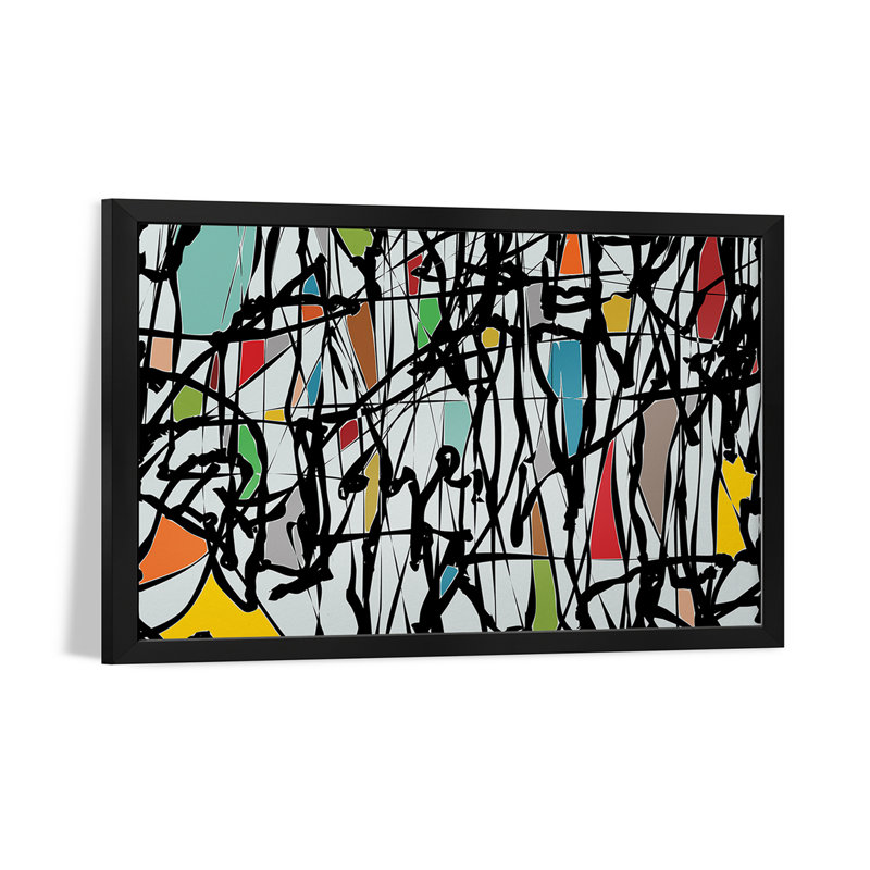 Affiche Pollock Wink III par Angel Estevez, H 24 po x l 32 po