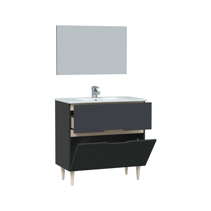 80 mm Bathroom Vanity, Anthracite