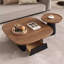 Ensemble de tables basses de couleur noyer