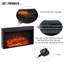 FLAMME Madura Electric Fireplace with surround with 2kW Fireplace Heater Espresso Oak Multiple Colours Available-1844521335-1844521339