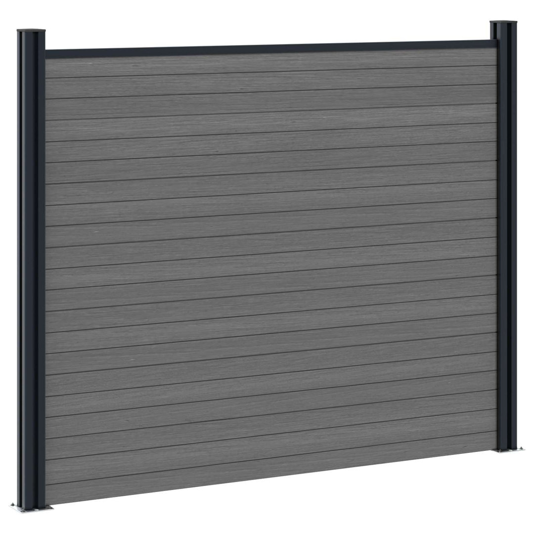 Vidaxl Fence Panel WPC Garden Barrier Edging Fencing Multi Colours Multi Sizes