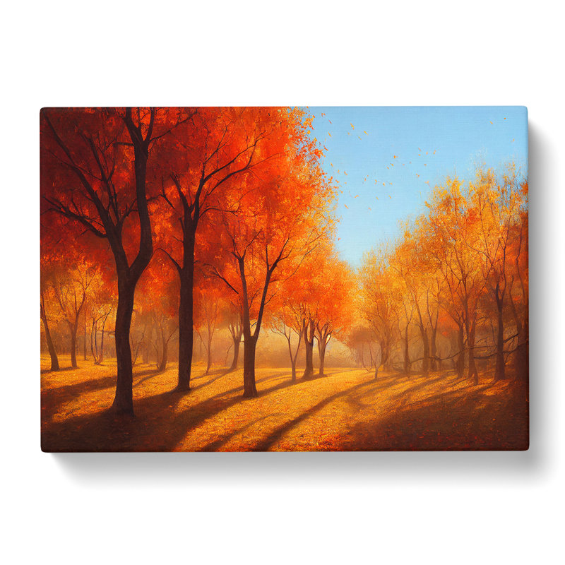 Mesmerising Autumn Forest - Wrapped Canvas, 50cm H x 76cm W x 3cm D