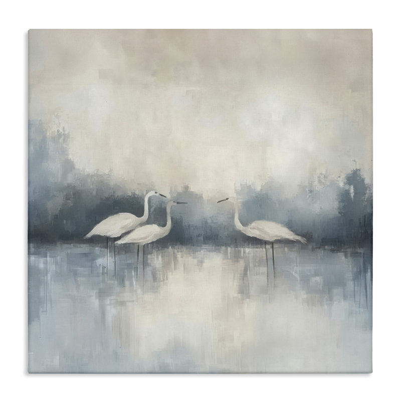 Swans in Still Waters, conception de Mona Grace, H 17 po x l 17 po