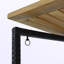 Table bistro en bois d'acacia et osier