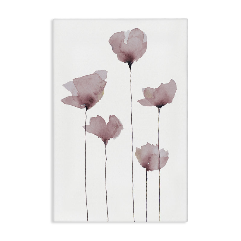 Art mural debout sur de grandes fleurs par Krinlox, H 24 po x l 16 po