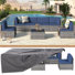 Wicker 6 - Person Garden Lounge Set With Cushions And Cover